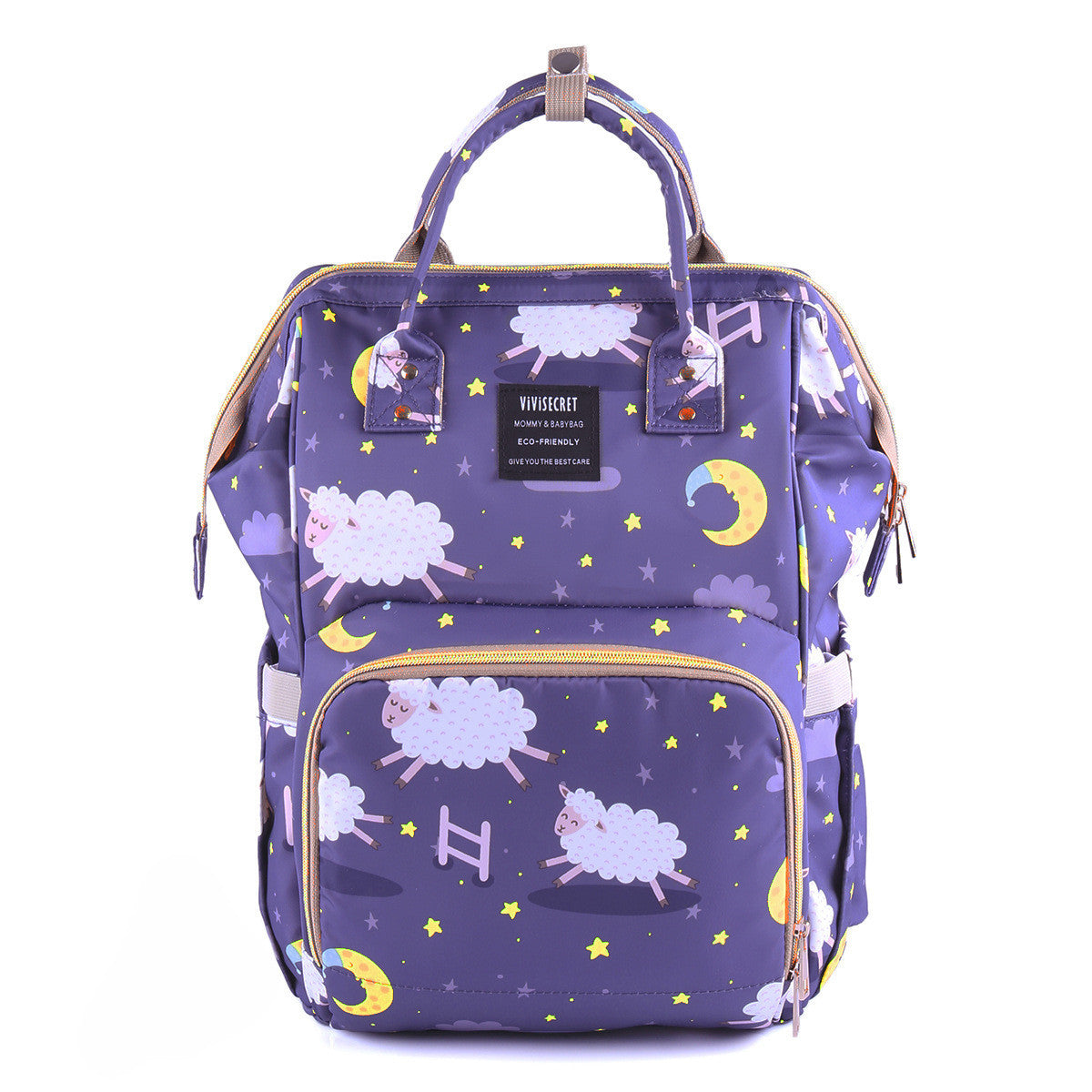 Printed multifunctional handbag