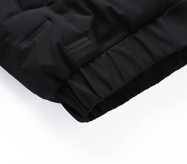 Men's down cotton winter hooded padded jacket