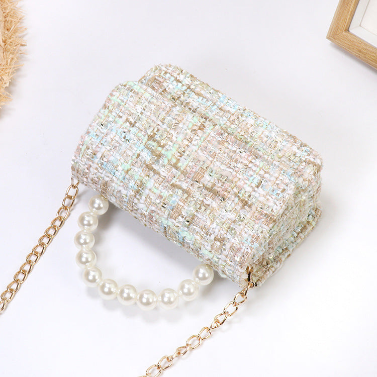 Princess personality pearl handbag