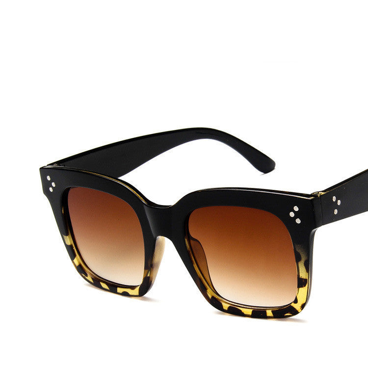 Sunglasses European And American Retro Square Frame Wild Big Frame Sunglasses Sunglasses