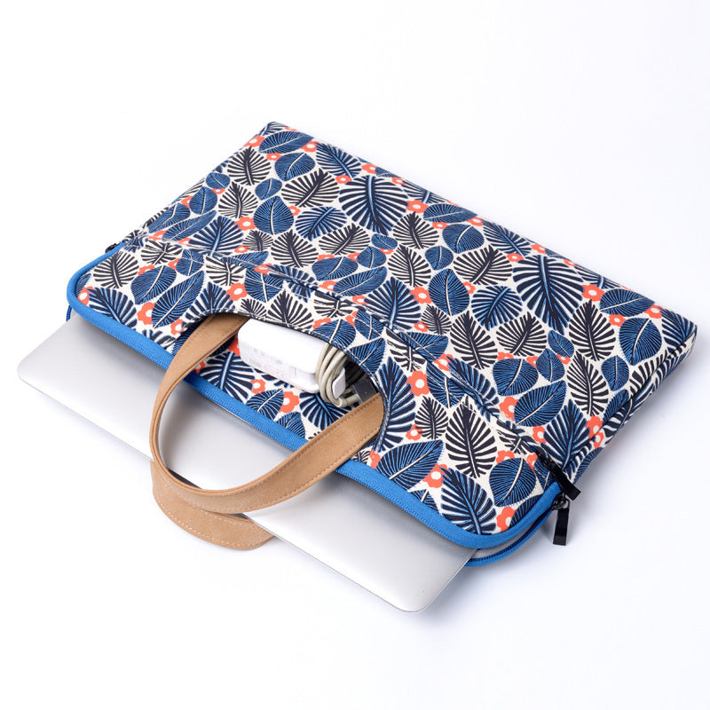 Printed computer handbag