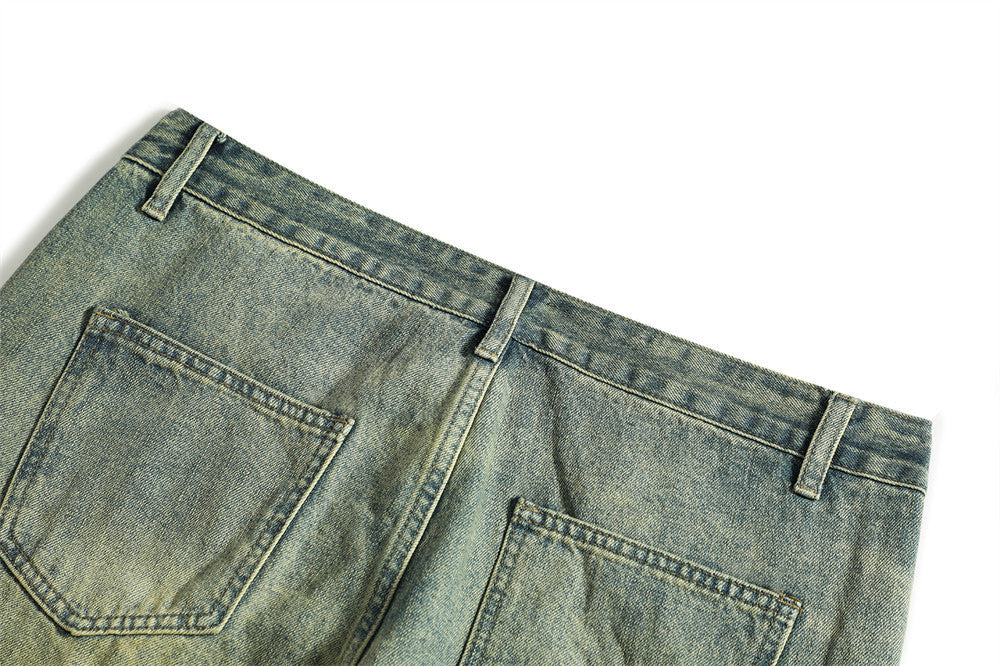 Personalized Minority Letter Retro Washed Straight Jeans