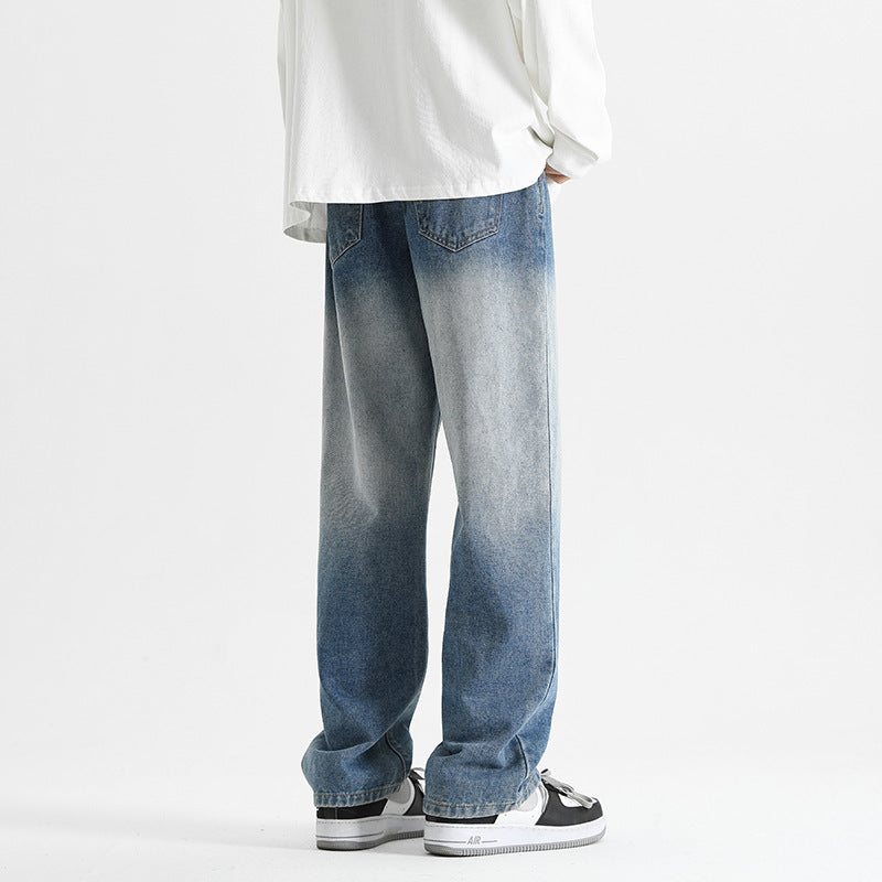 Fashion Personality Gradient Casual Jeans Men