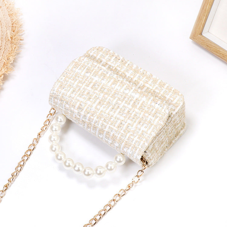 Princess personality pearl handbag