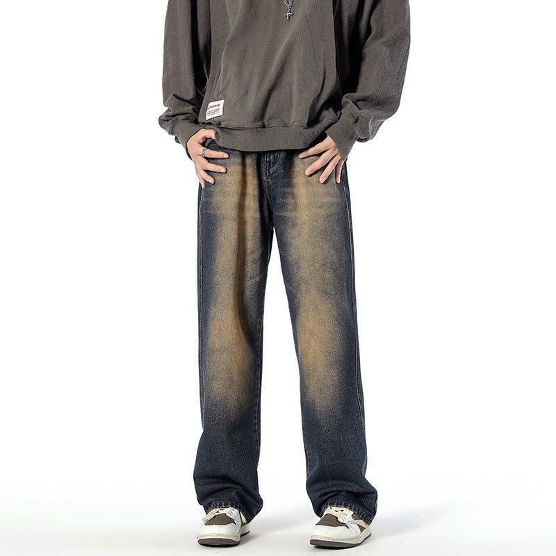 Retro Fashion Straight Casual Jeans For Men