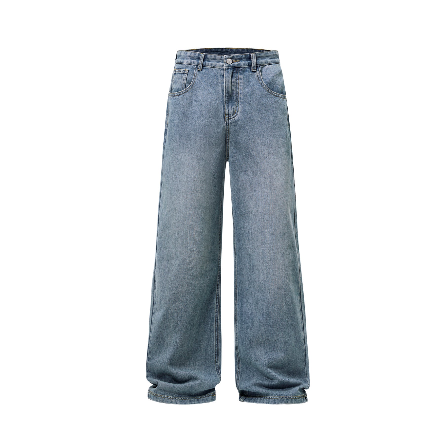 Men's American-style Washed Loose Jeans
