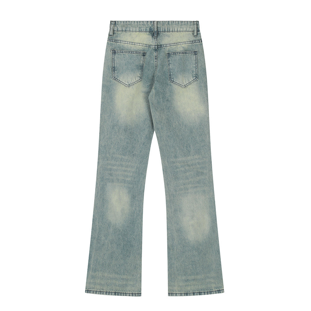 Fashion Personalized Washed White Jeans For Men