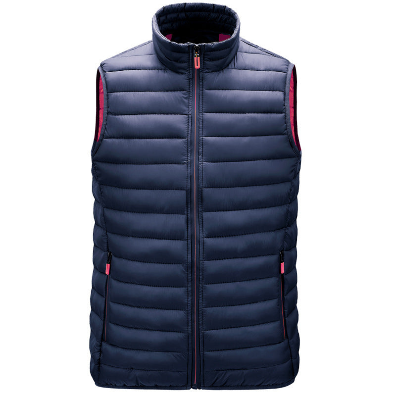 Fashion Men's Autumn Vest Stand-Collar Cotton Jacket