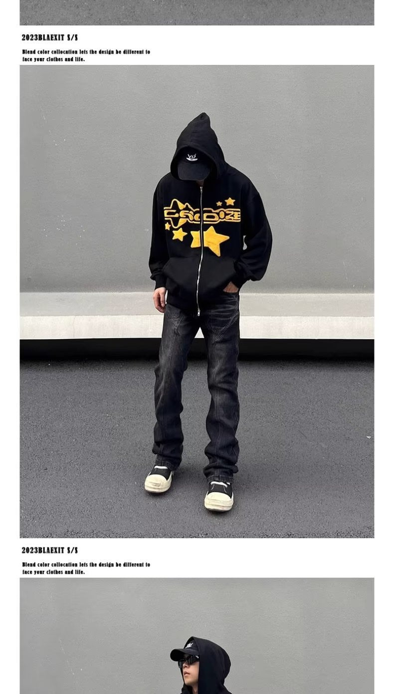 Casual Tapered Straight Washed Jeans Men
