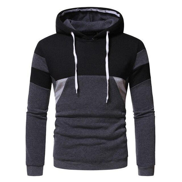 Men's Casual Color Matching Hoodie Loose Hoodie
