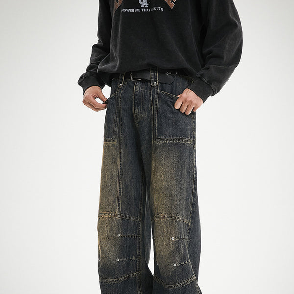 Fashion American Retro Jeans For Men And Women