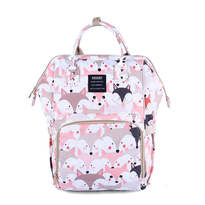 Printed multifunctional handbag