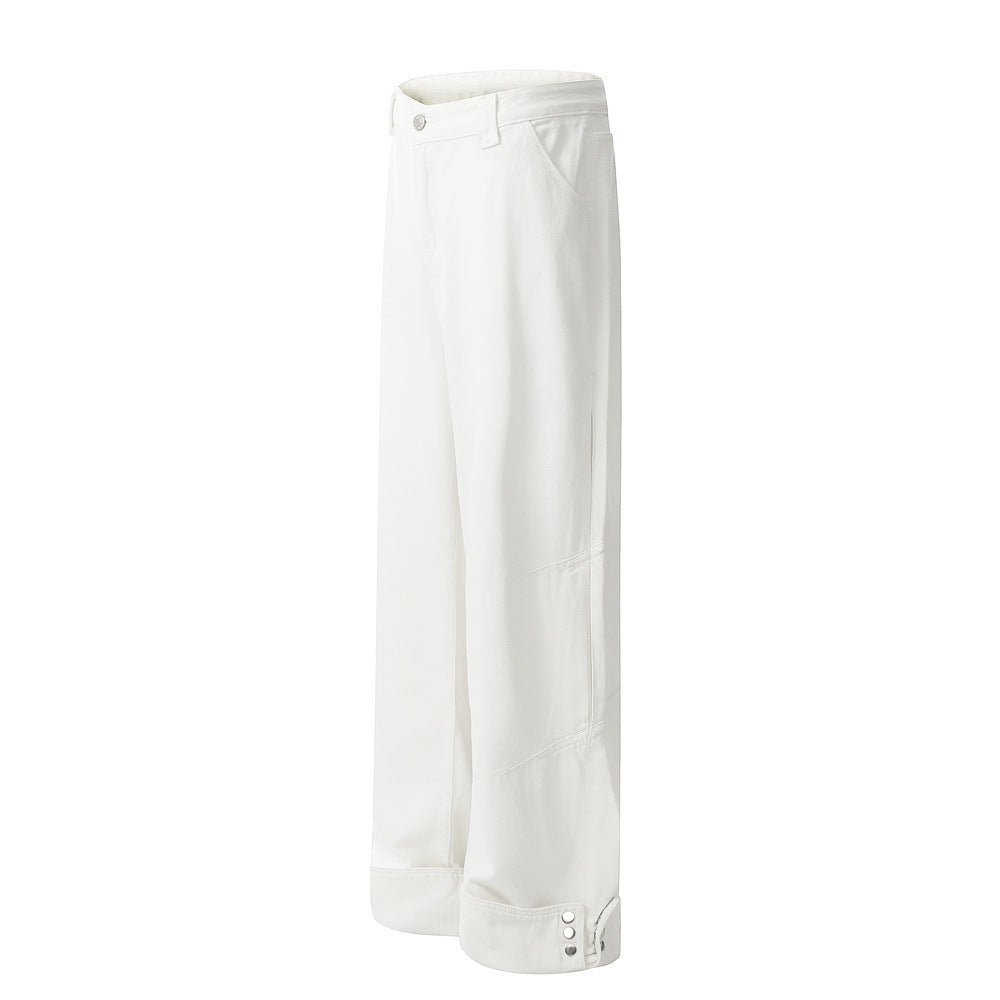 Fashion Loose Cool Wide Leg Jeans Men