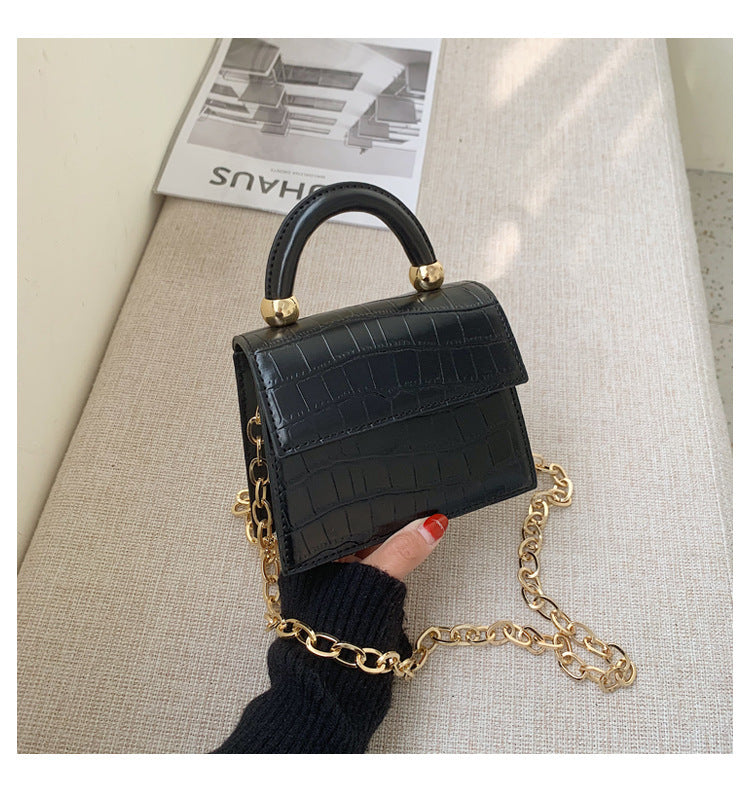Stone grain Simple handbag