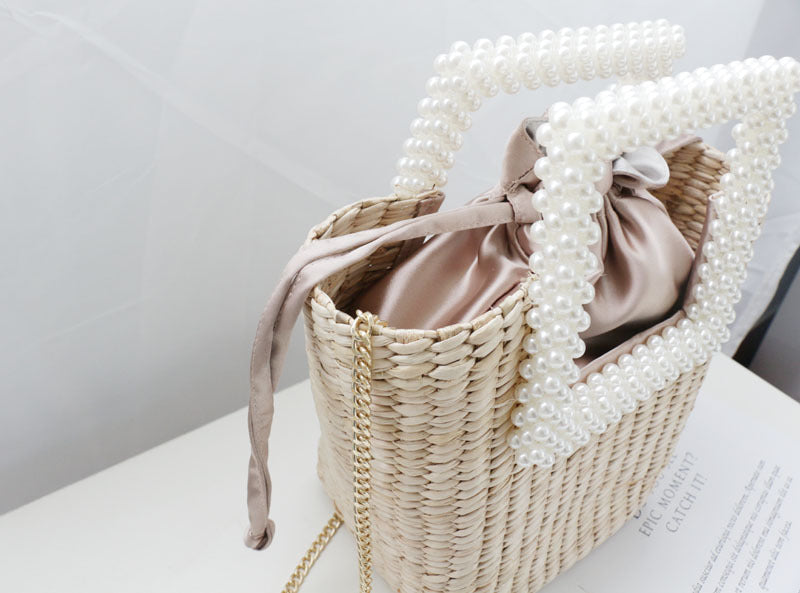 Hand-woven shoulder bag handbag