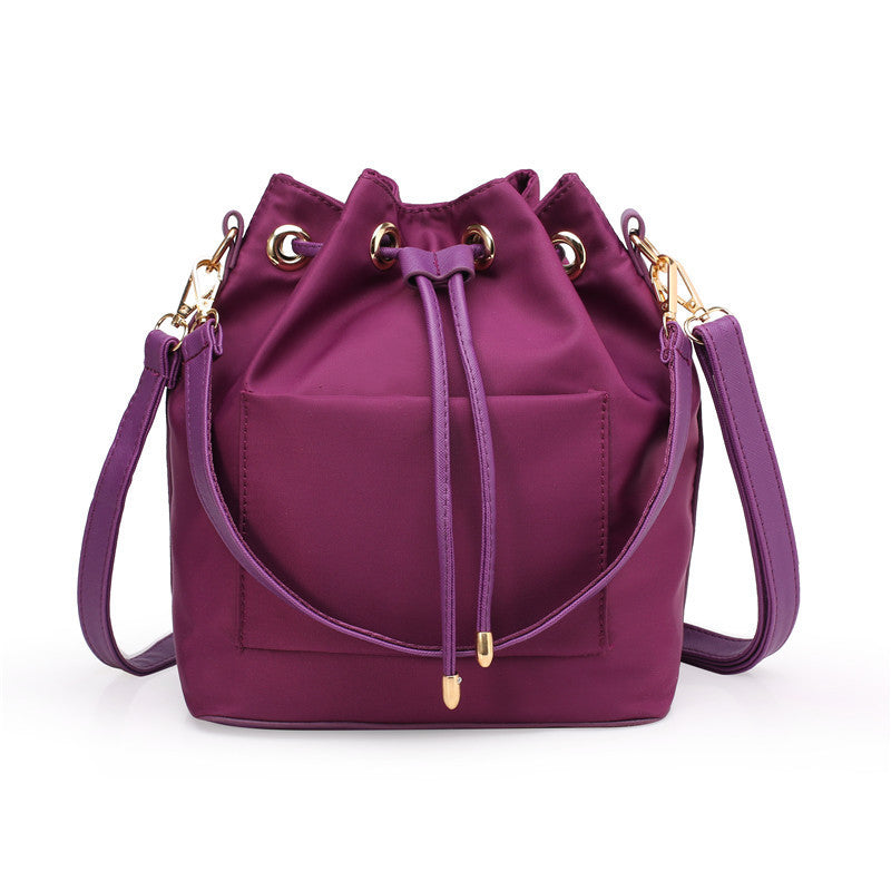 Nylon diagonal handbag