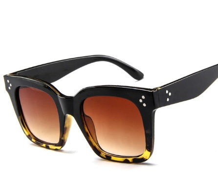 new fashion box sunglasses Korean version of colorful reflective sunglasses Personality trend sunglasses wholesale