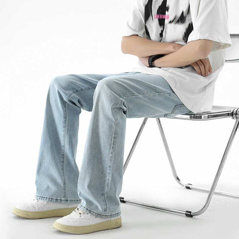 American-style Retro Minority Distressed Skinny Jeans For Men