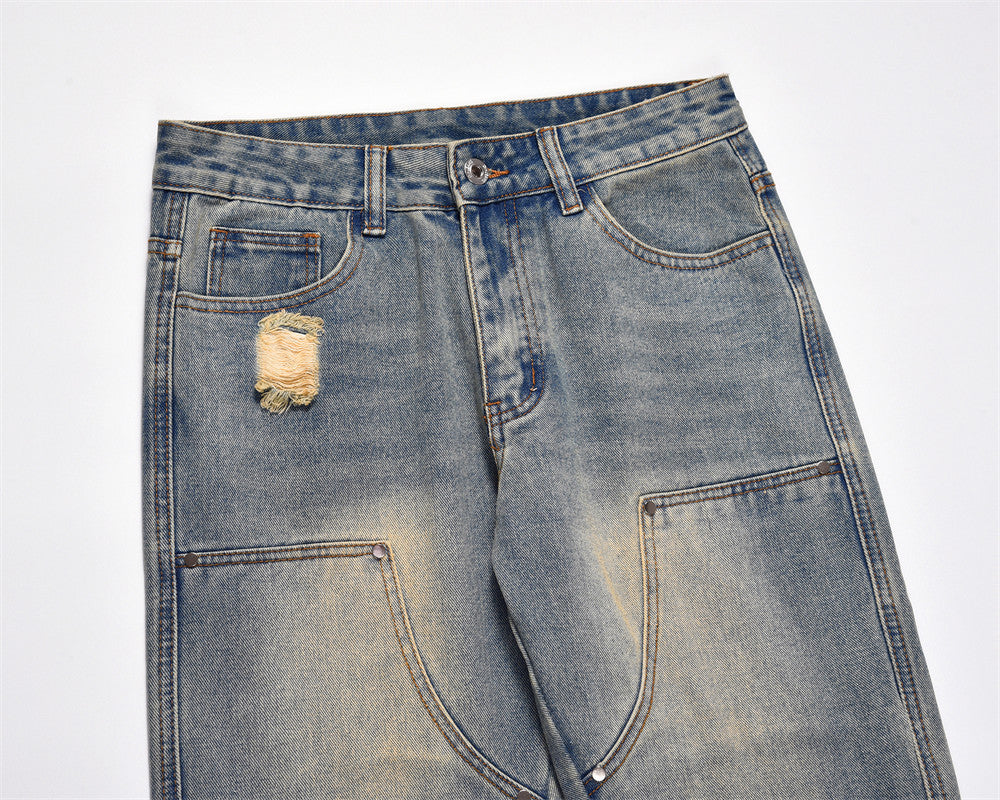 American Retro Fashion And Personalized Jeans For Men