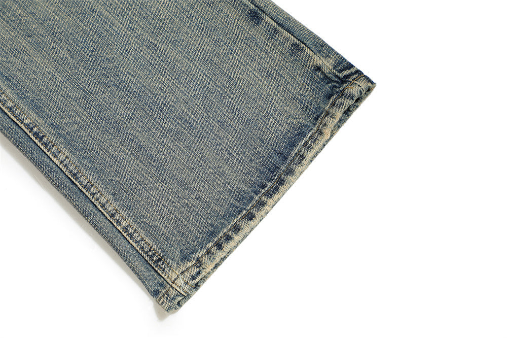 Vintage Wash Slightly Flared Jeans Men