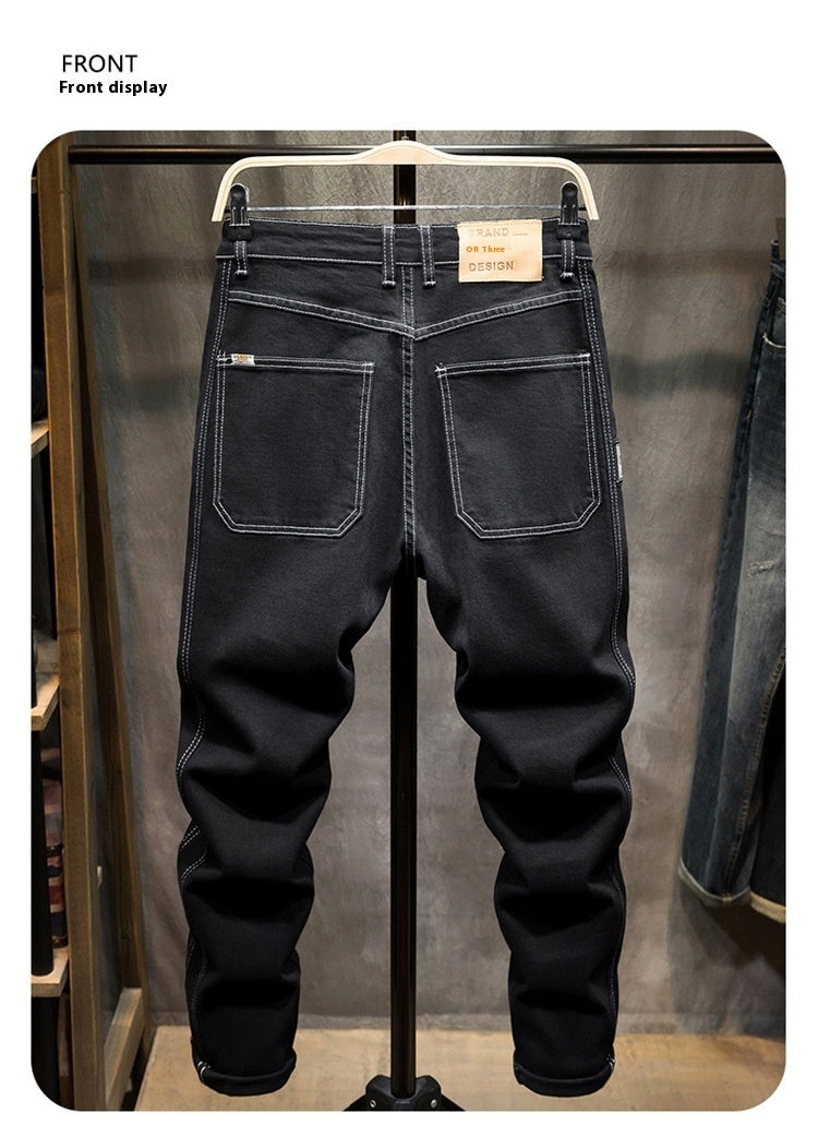 Men's Diagonal Pocket Comfortable Jeans