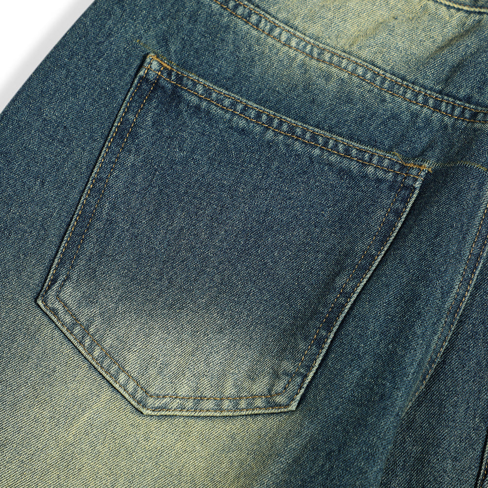 American Retro Washed Bright White Jeans Men