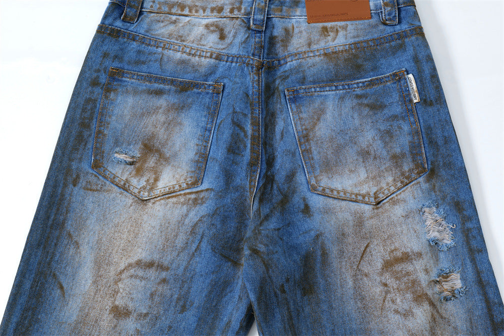 Fashion Holes Jeans For Men And Women
