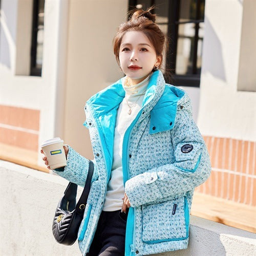 Short Winter Down Jacket Women's Small Thickened