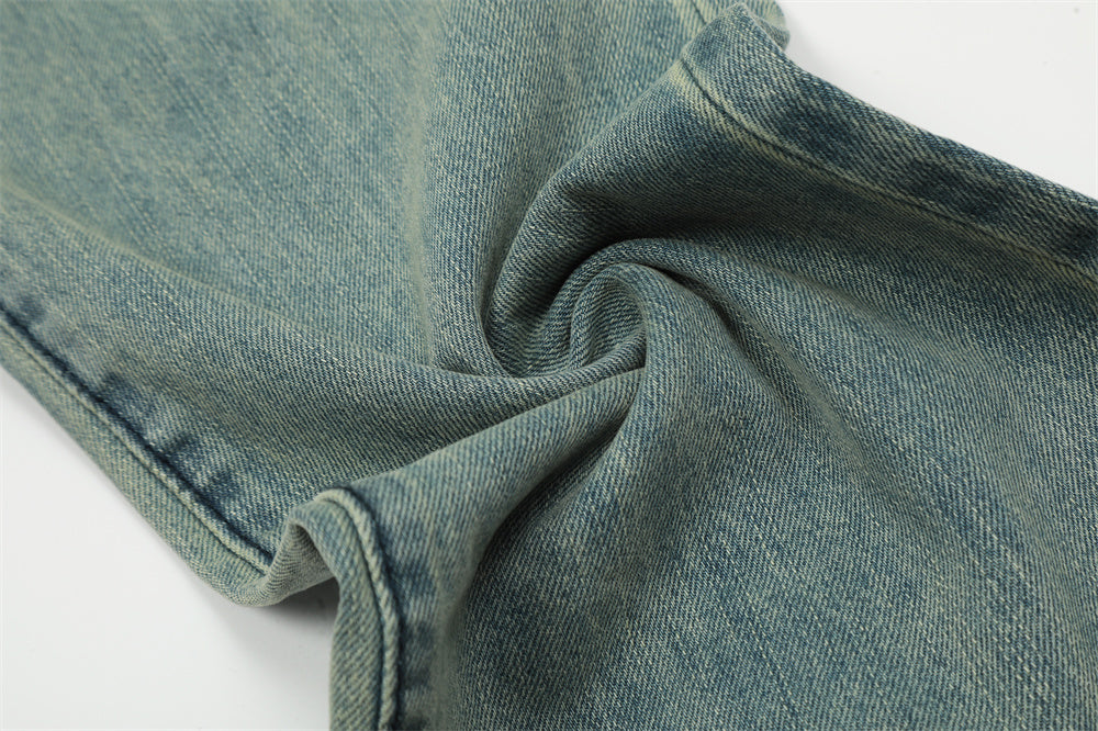Vintage Wash Slightly Flared Jeans Men
