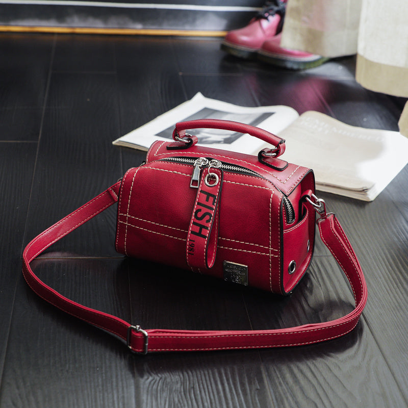 Trendy embroidery thread handbag