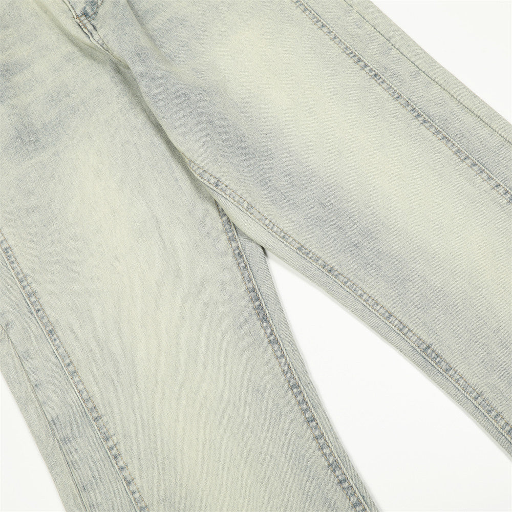 Simple Solid Color Casual Jeans For Men