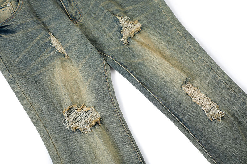 Fashion Ripped Cool Straight Jeans Men