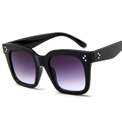 new fashion box sunglasses Korean version of colorful reflective sunglasses Personality trend sunglasses wholesale