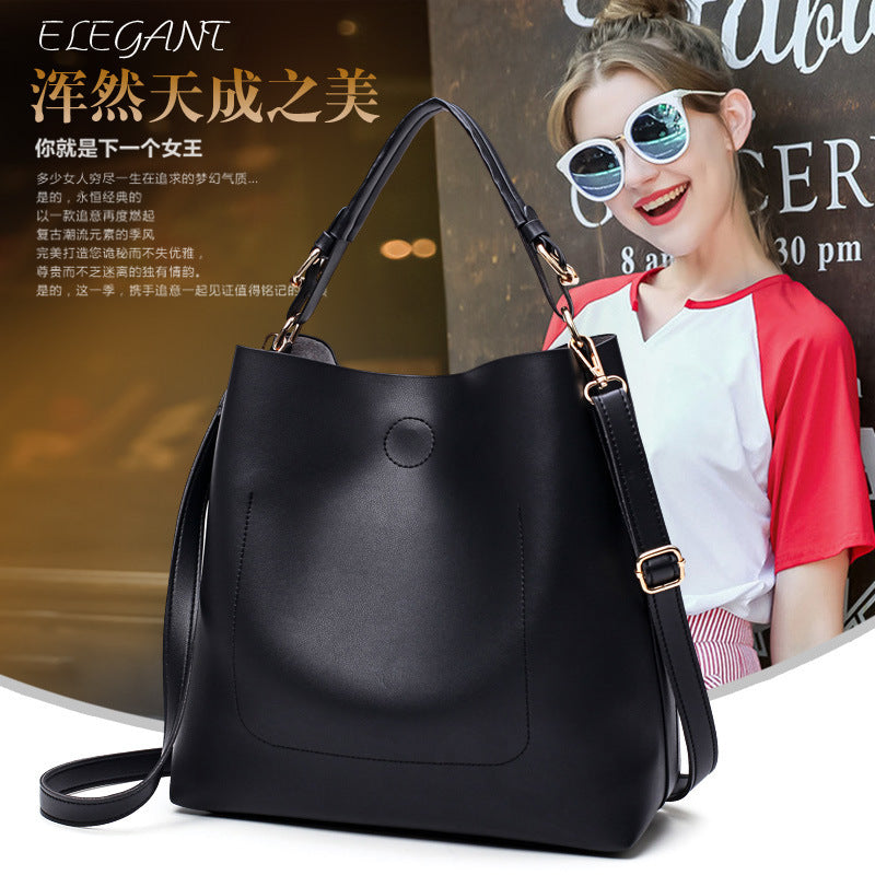 Factory direct sales new handbag shoulder bag handbag wholesale shopping bag ladies handbag is simple and practical