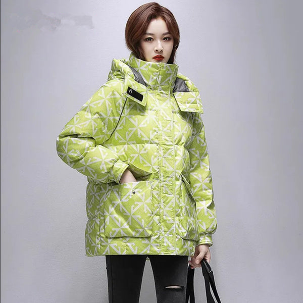 Women's Mid-length Down Cotton-padded Jacket