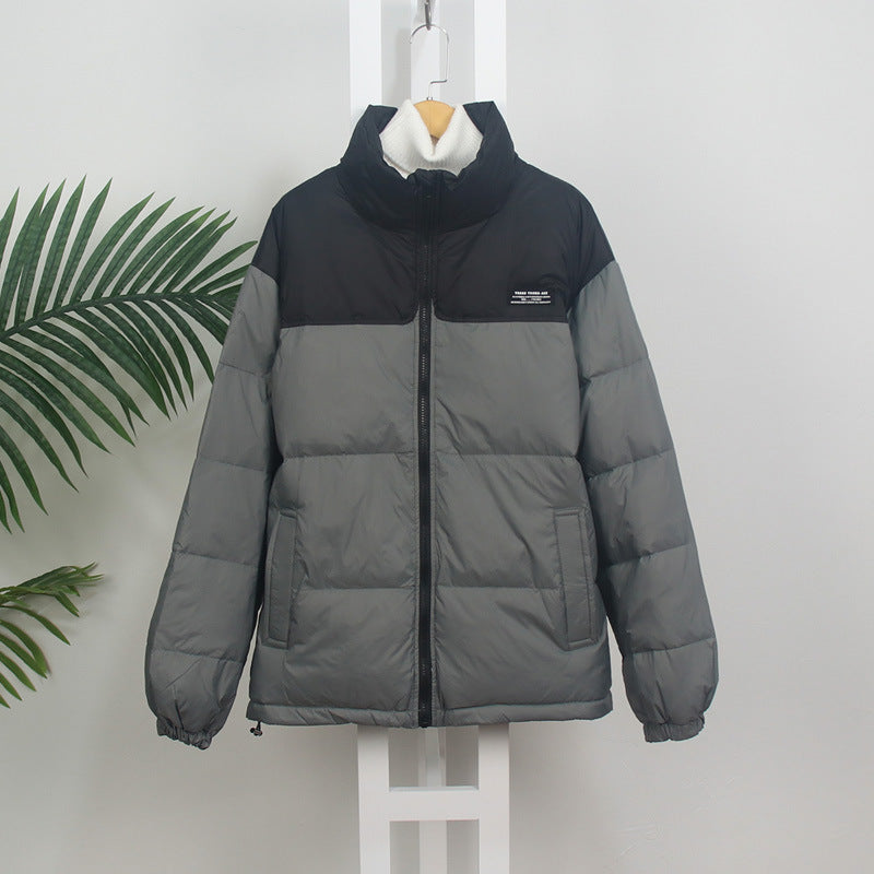 Loose And Fashionable Color Matching Bread Jacket