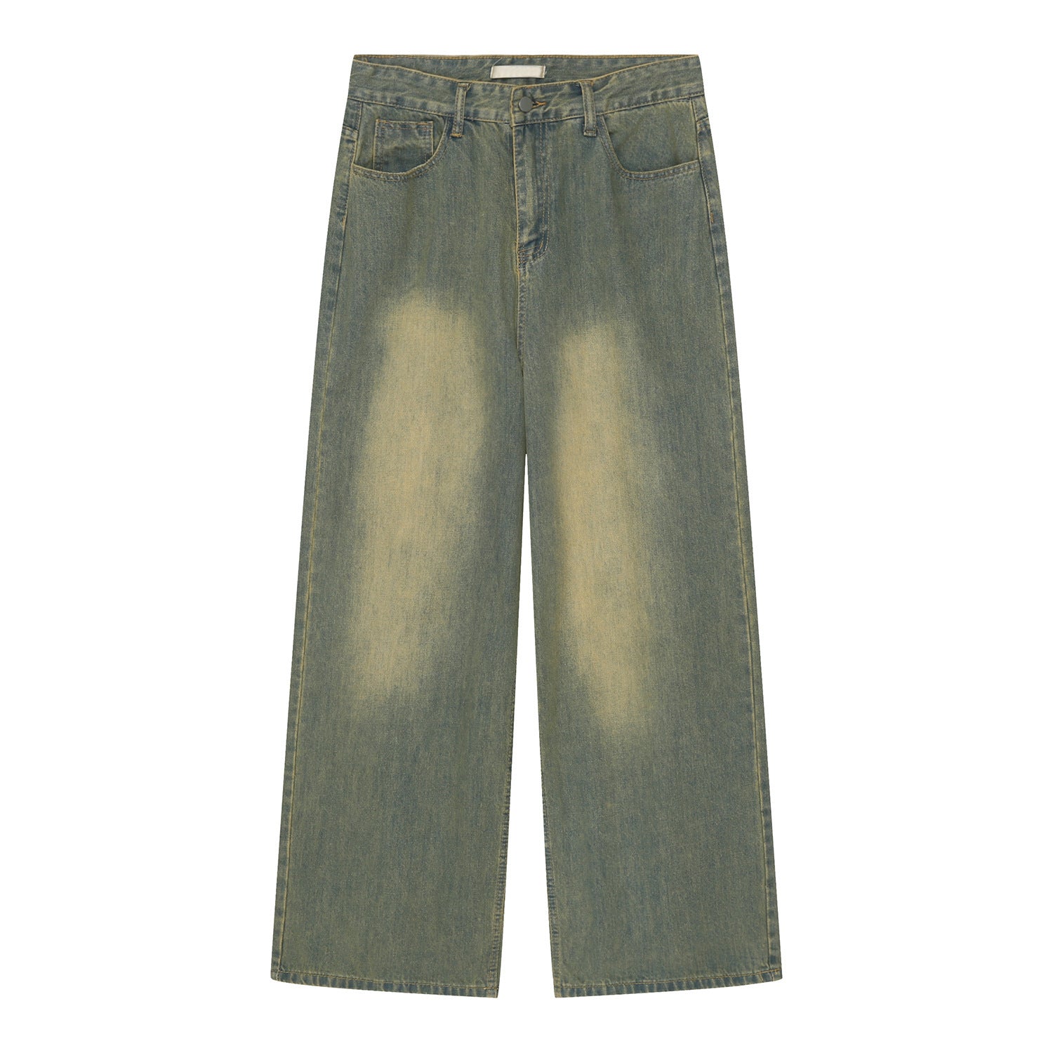Men's Simplicity Basic Style Straight Loose Niche Purple Jeans