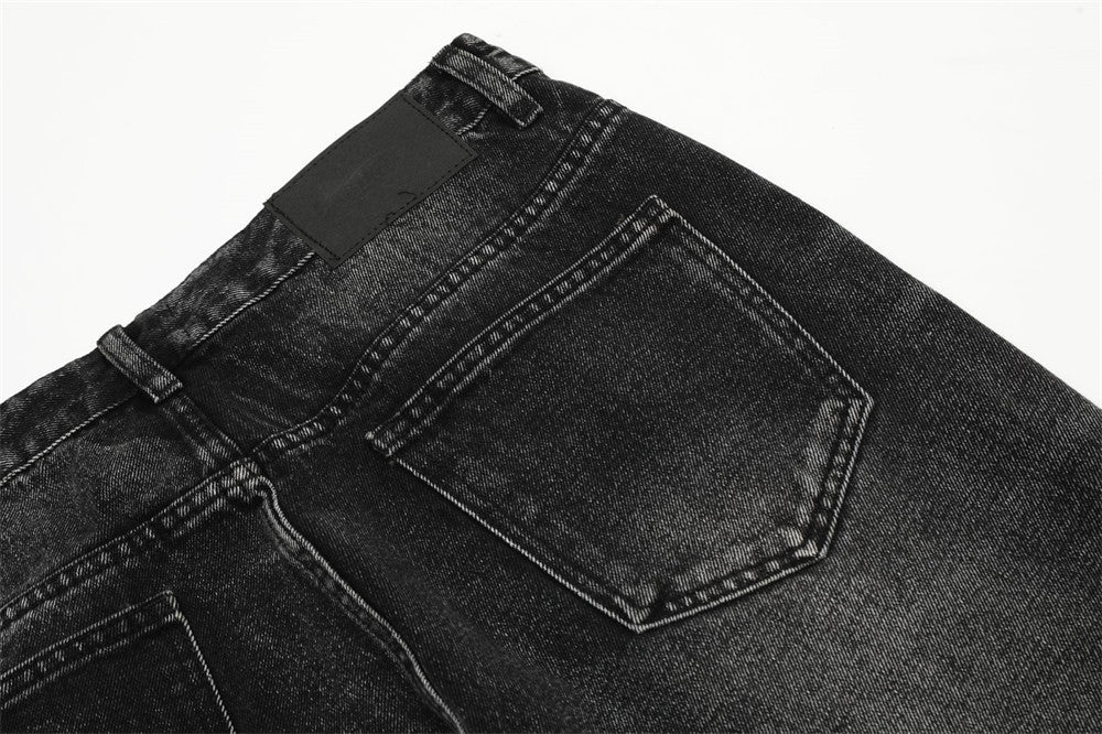 Old Washing Water Wide-leg Jeans Men