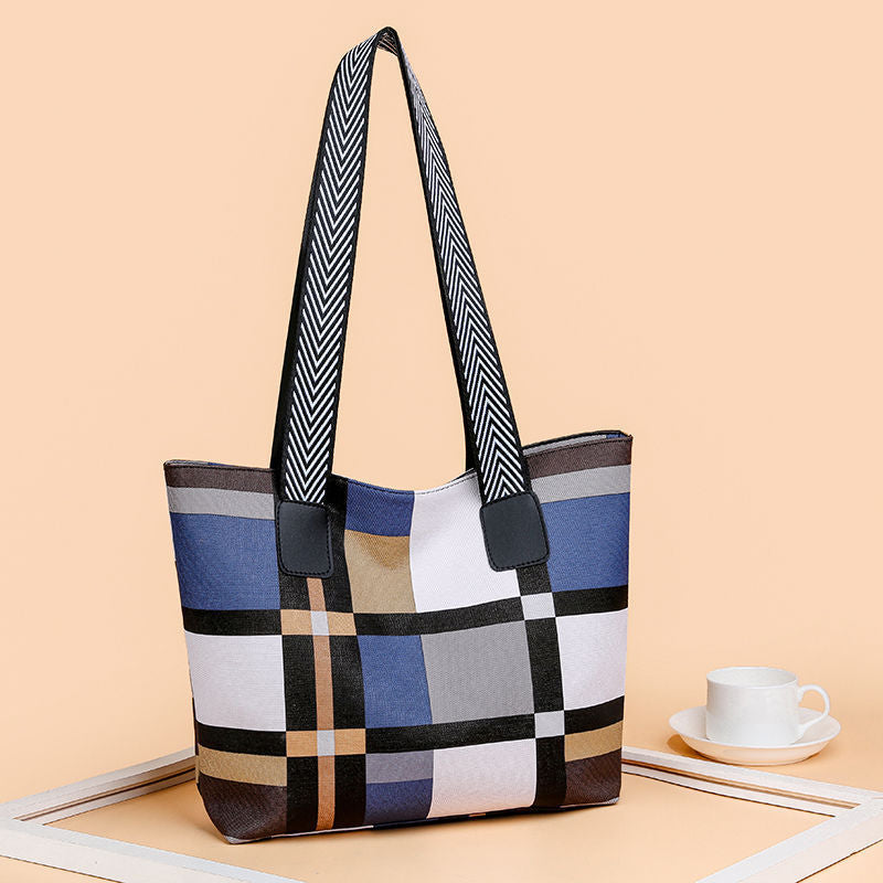 Fashion Women's Shoulder Handbag Plaid