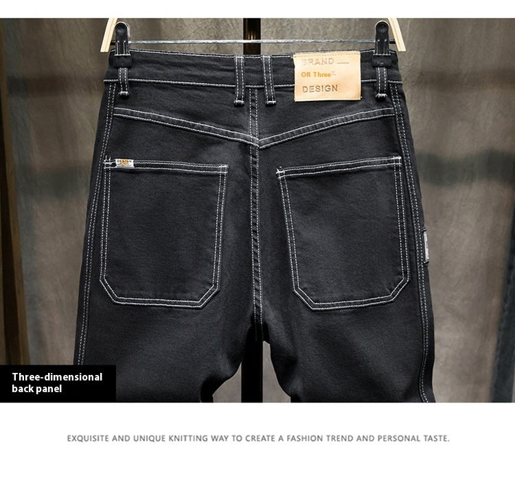 Men's Diagonal Pocket Comfortable Jeans