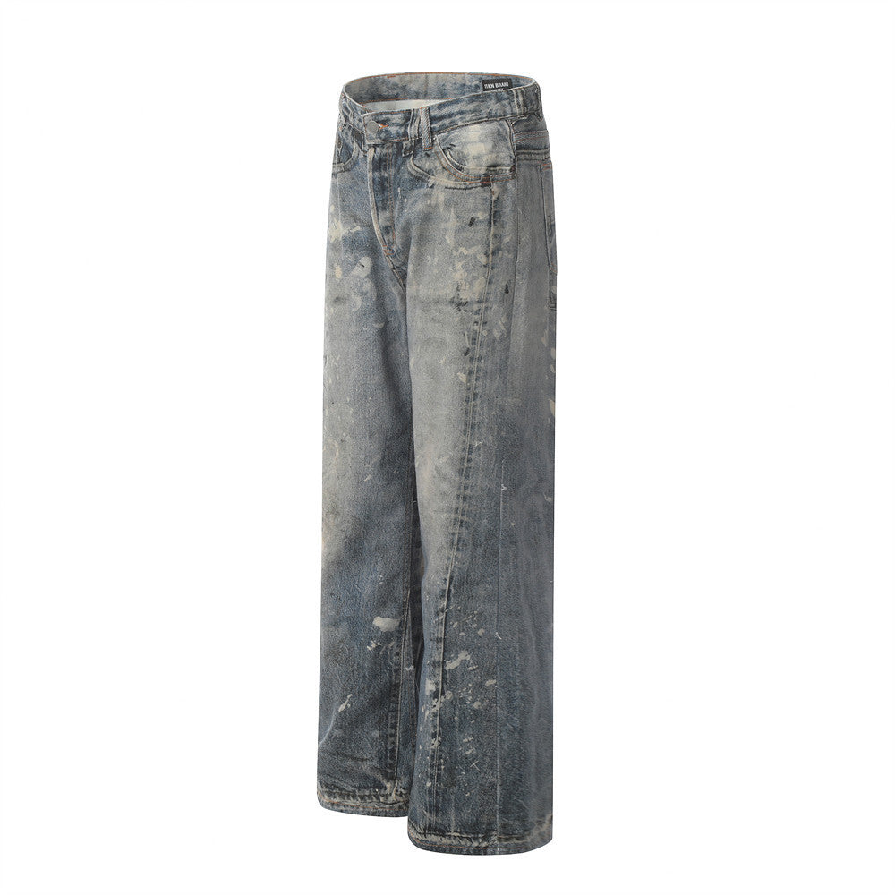 Fashion Splash-ink Painting Jeans For Men