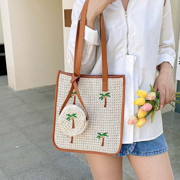 Women's Fashion Woven Handbag