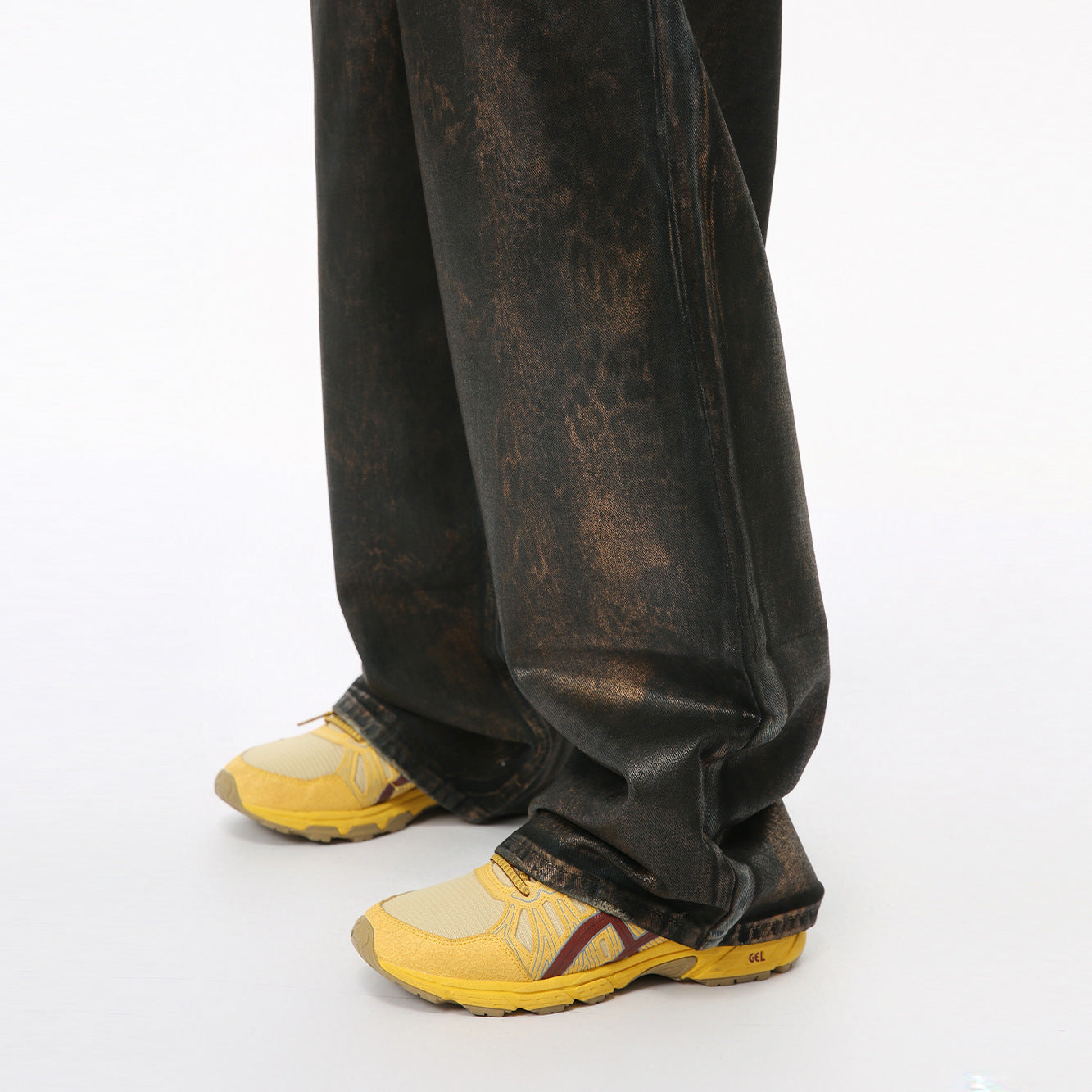 American Street Waste Soil Wind Reverse Pocket Personality Jeans Tide
