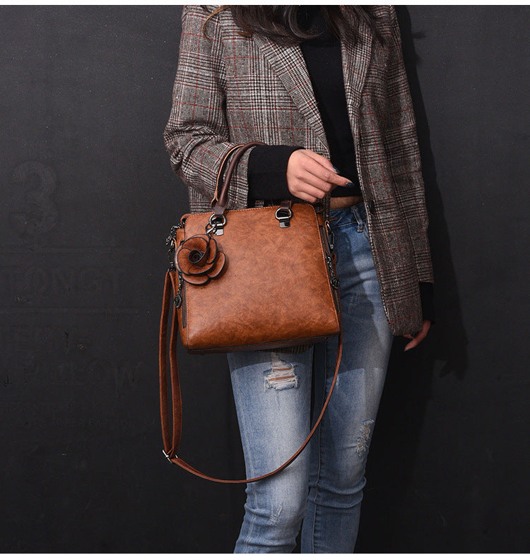 Elegant Real Leather Handbag