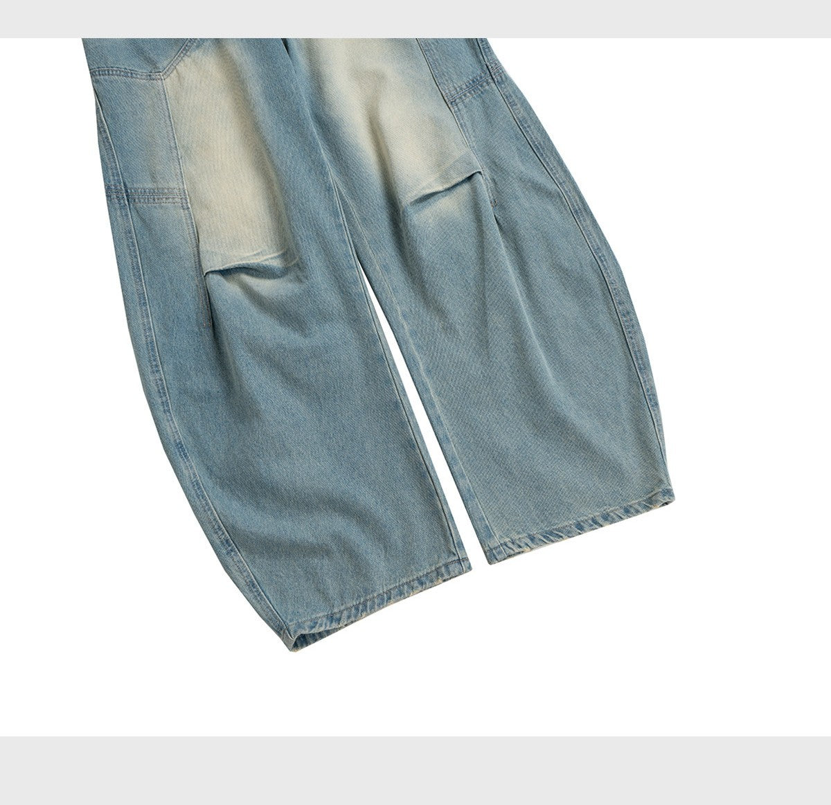 Washed Distressed Design Jeans For Men And Women