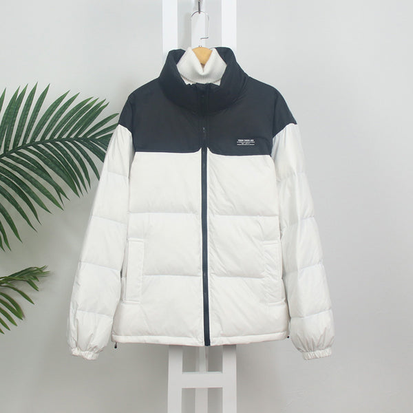 Loose And Fashionable Color Matching Bread Jacket