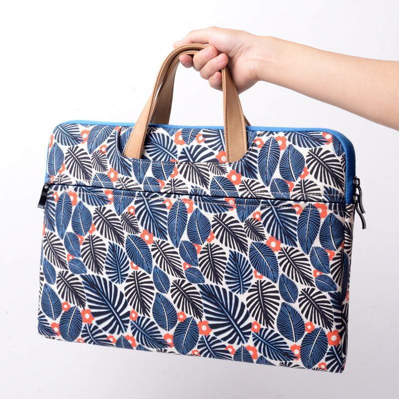 Printed computer handbag