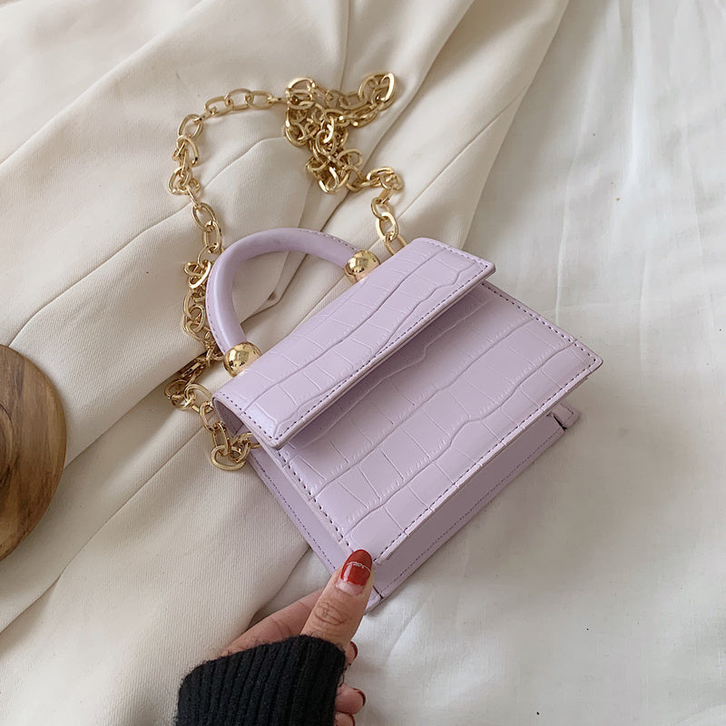 Stone grain Simple handbag