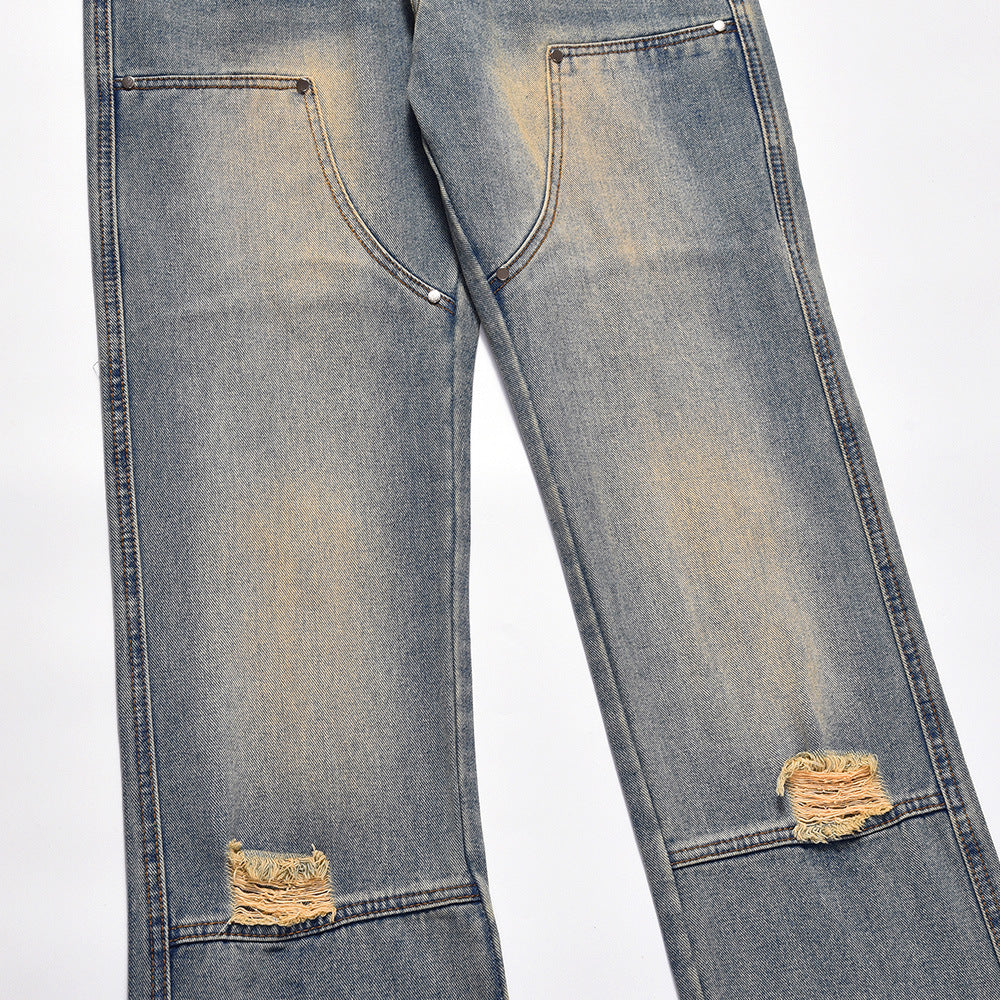American Retro Fashion And Personalized Jeans For Men