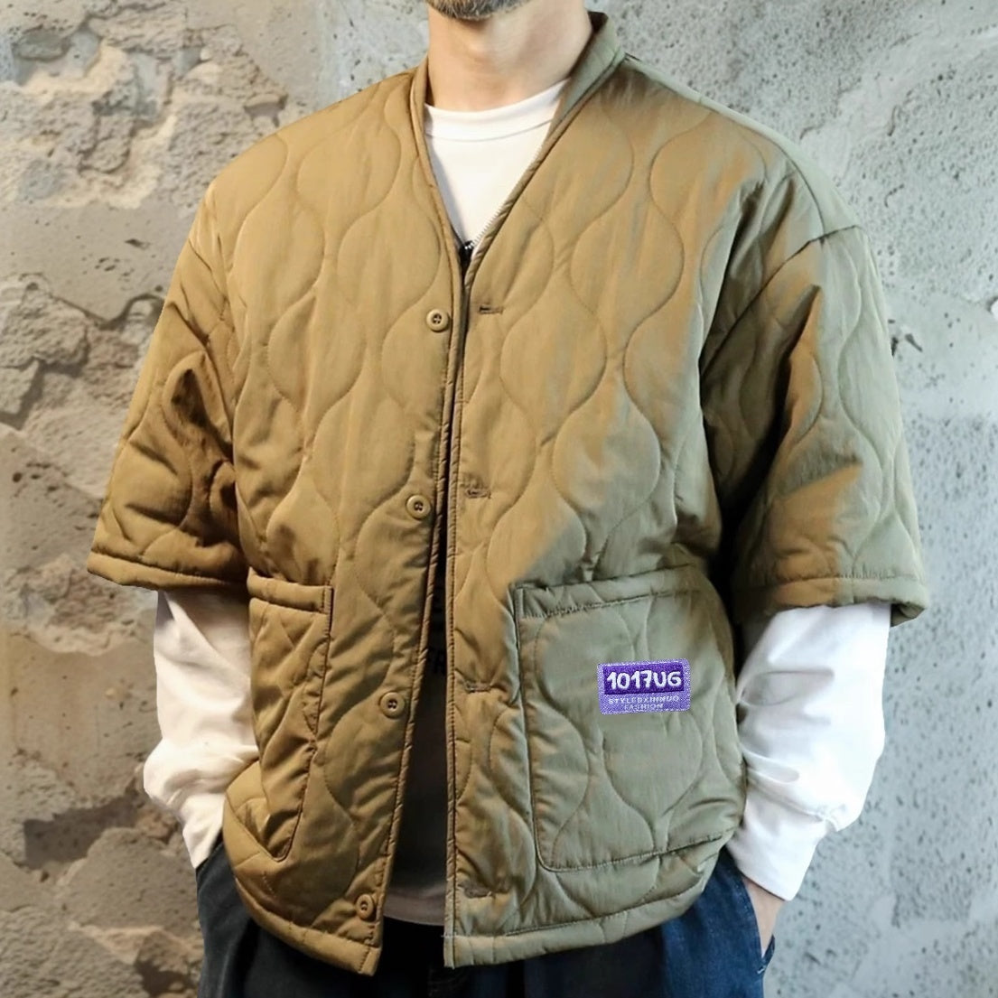 Loose And Warm Cotton Jacket Men's Fashion Work Clothes Coat